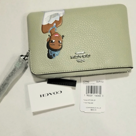 LAST 1! COACH Disney Princess Tiana Wristlet - Picture 7 of 8